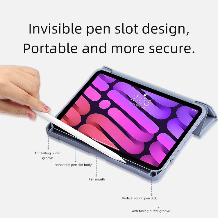 For iPad mini 6 / mini 2024 Mutural Pinyue Series Horizontal Flip Tablet Case with Holder & Pen Slot & Sleep / Wake-up Function(Purple) - free shipping - PMC TechLife - Order now!
