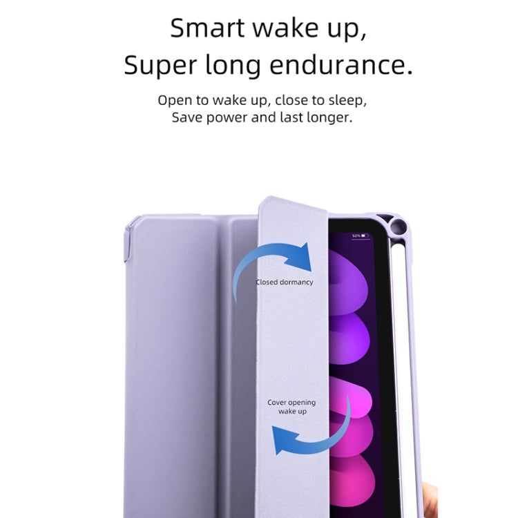 For iPad mini 6 / mini 2024 Mutural Pinyue Series Horizontal Flip Tablet Case with Holder & Pen Slot & Sleep / Wake-up Function(Purple) - free shipping - PMC TechLife - Order now!