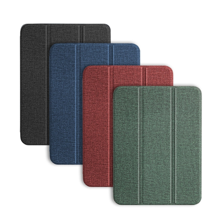 For iPad mini 6 / mini 2024 Mutural YASHI Series Cloth Pattern Texture Horizontal Flip Tablet Case(Blue) - free shipping - PMC TechLife - Order now!