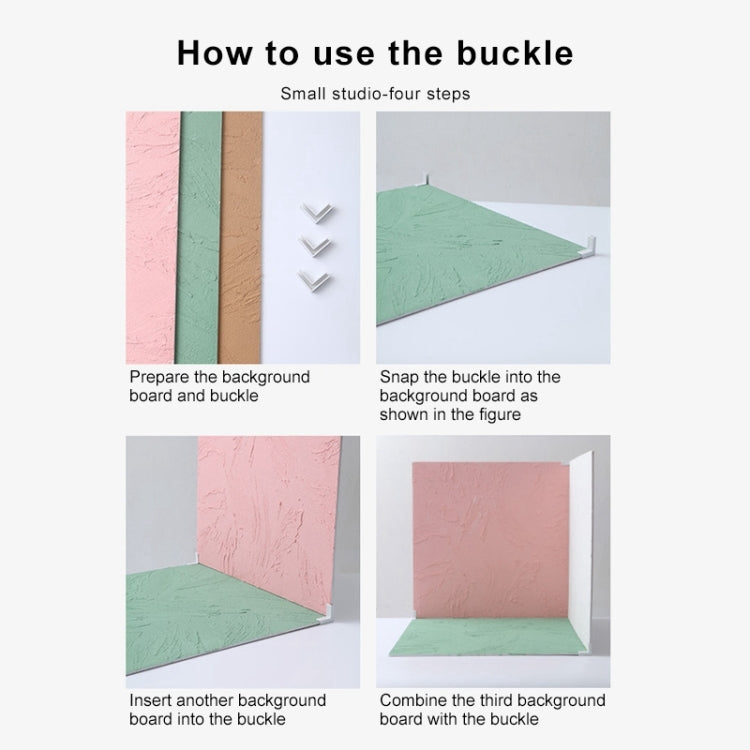 60 x 60cm Retro PVC Cement Texture Board Photography Backdrops Board(White) - Brick Wall by PMC TechLife | Online Shopping South Africa | PMC TechLife | Buy Now Pay Later Mobicred