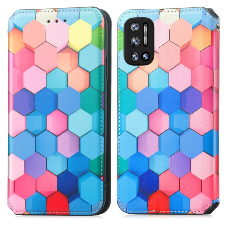 For Doogee N40 Pro CaseNeo Colorful Magnetic Leather Case with Holder & Card Slot & Wallet(Colorful Cube) - More Brand by PMC Jewellery | Online Shopping South Africa | PMC Jewellery | Buy Now Pay Later Mobicred