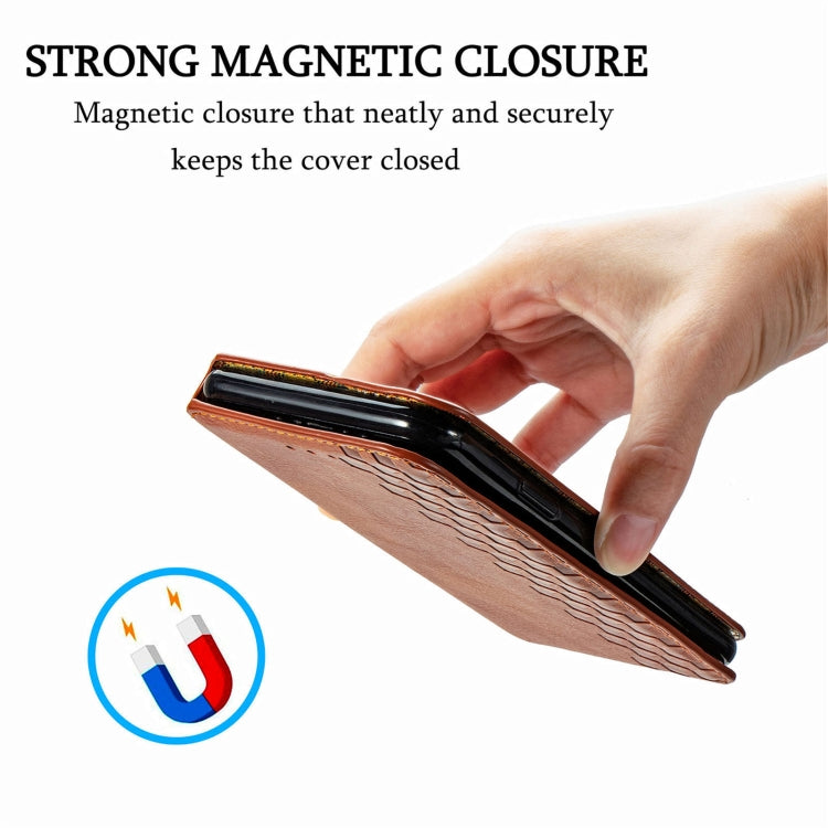 For Doogee N40 Pro Cubic Grid Pressed Horizontal Flip Magnetic Leather Case with Holder & Card Slots & Wallet(Brown) - More Brand by PMC Jewellery | Online Shopping South Africa | PMC Jewellery | Buy Now Pay Later Mobicred