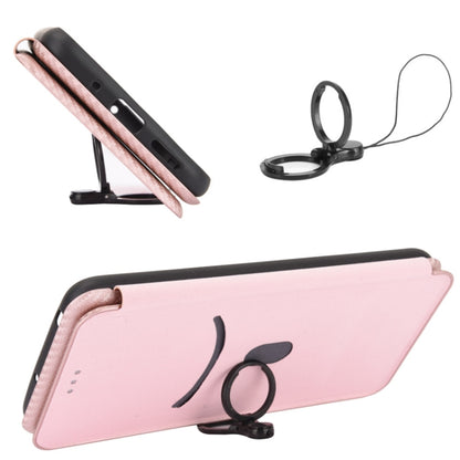 For Blackview Oscal C20 Carbon Fiber Texture Horizontal Flip Leather Phone Case with Card Slot(Pink) - More Brand by PMC Jewellery | Online Shopping South Africa | PMC Jewellery | Buy Now Pay Later Mobicred
