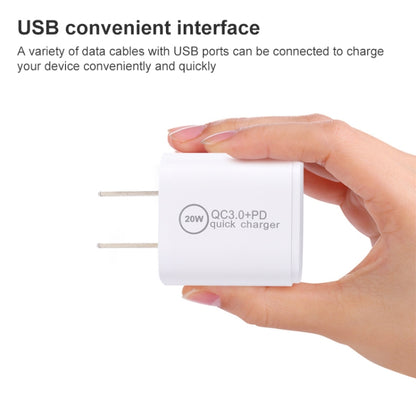 20WACB 20W QC3.0 + PD Quick Charger, Plug Specification:UK Plug(White) - USB Charger by PMC Jewellery | Online Shopping South Africa | PMC Jewellery | Buy Now Pay Later Mobicred