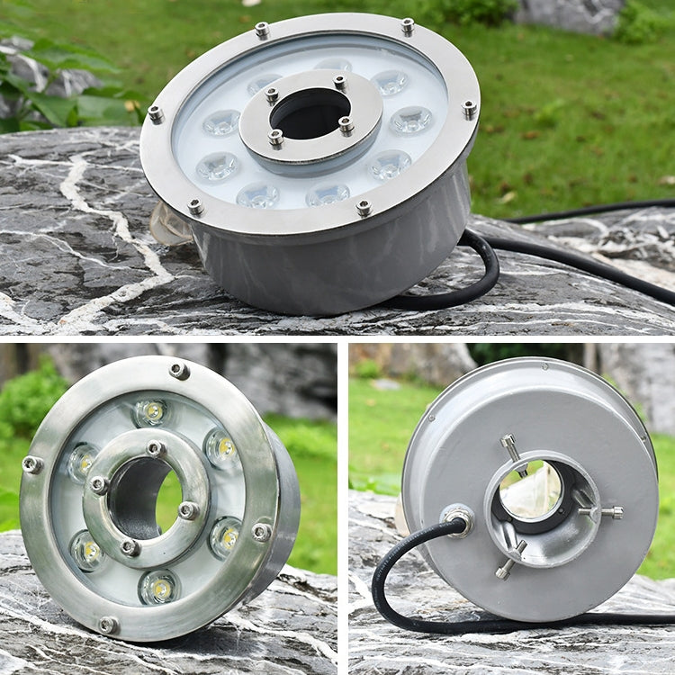 9W Landscape Ring LED Aluminum Alloy Underwater Fountain Light(White Light) - Underwater Lights by PMC TechLife | Online Shopping South Africa | PMC TechLife | Buy Now Pay Later Mobicred