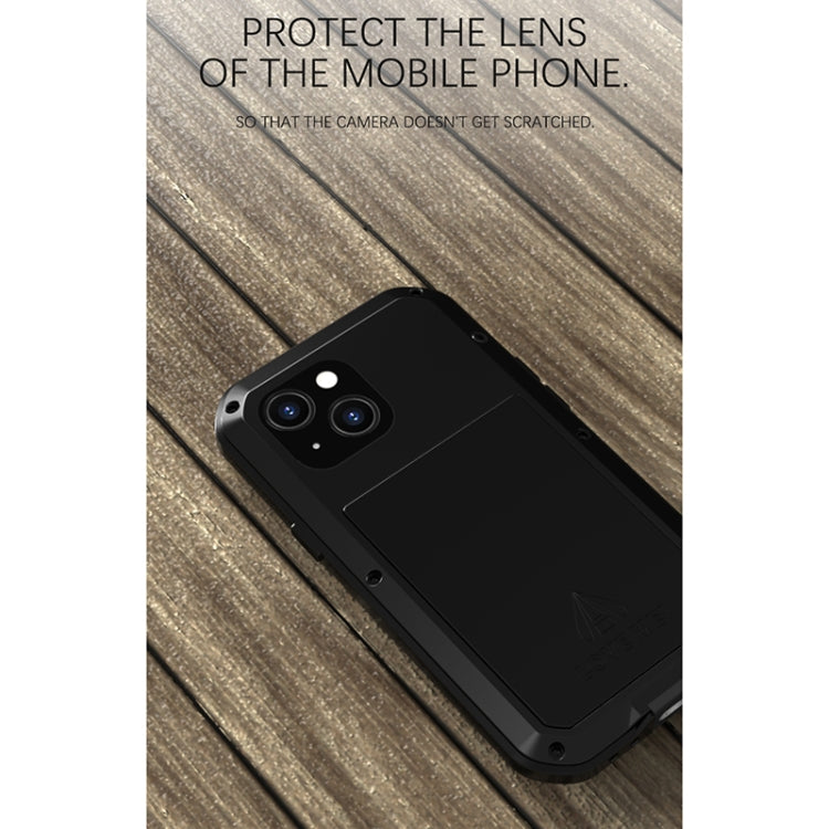 For iPhone 13 mini LOVE MEI Metal Shockproof Life Waterproof Dustproof Protective Phone Case (White) - iPhone 13 mini Cases by LOVE MEI | Online Shopping South Africa | PMC TechLife | Buy Now Pay Later Mobicred