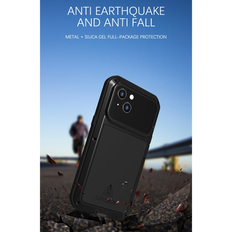 For iPhone 13 LOVE MEI Metal Shockproof Life Waterproof Dustproof Protective Phone Case(Yellow) - free shipping - PMC TechLife - Order now!