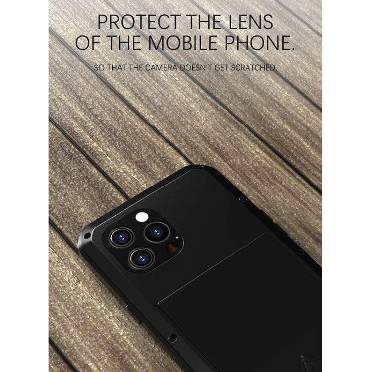 For iPhone 13 Pro Max LOVE MEI Metal Shockproof Life Waterproof Dustproof Protective Phone Case (Army Green) - free shipping - PMC TechLife - Order now!