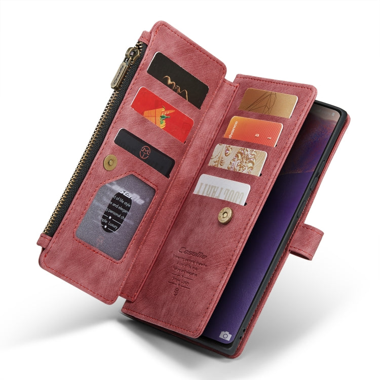 For Samsung Galaxy Note20 CaseMe-C30 Multifunctional Horizontal Flip PU + TPU Phone Case(Red) - Galaxy Note20 Cases by CaseMe | Online Shopping South Africa | PMC Jewellery | Buy Now Pay Later Mobicred