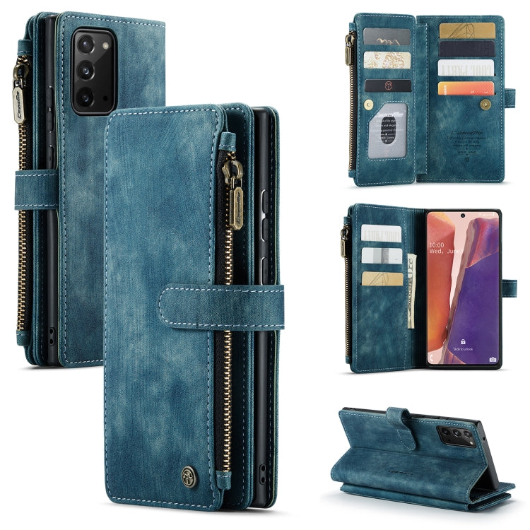 For Samsung Galaxy Note20 CaseMe-C30 Multifunctional Horizontal Flip PU + TPU Phone Case(Blue) - free shipping - PMC Jewellery - Order now!