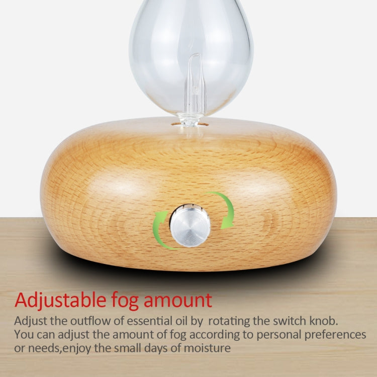 Wood Essential Oil Diffuser Aromatherapy Machine Automatic Alcohol Sprayer, Plug Specification:UK Plug(Light Brown) - free shipping - PMC TechLife - Order now!