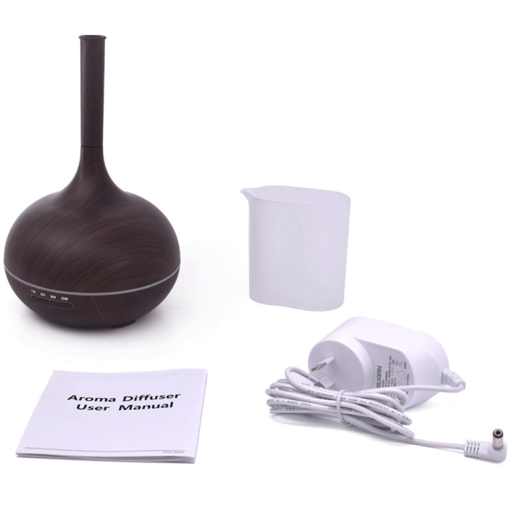 Creative Fragrance Machine Pointed Mouth Humidifier Automatic Alcohol Sprayer with Colorful LED Light, Plug Specification:AU Plug(Dark Brown) - free shipping - PMC TechLife - Order now!