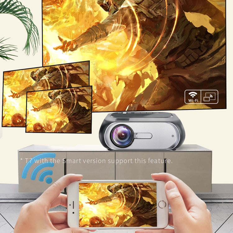 T7 1920x1080P 200 ANSI Portable Home Theater LED HD Digital Projector, Basic Version,US Plug(Black) - LED Projector by PMC TechLife | Online Shopping South Africa | PMC TechLife | Buy Now Pay Later Mobicred