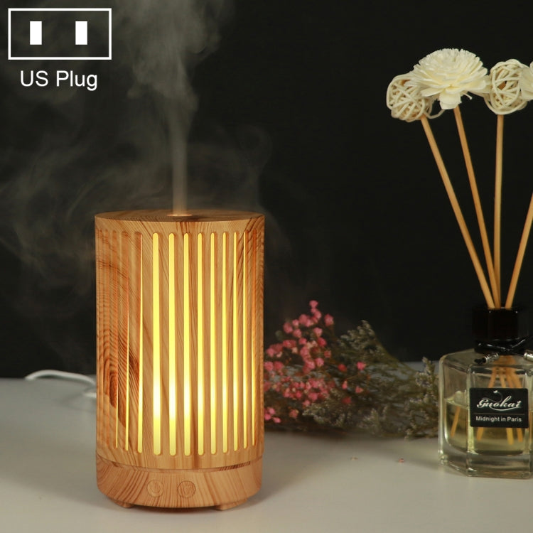 200ml Hollow-out Forest Pattern Wooden Essential Oil Aromatherapy Machine Ultrasonic Humidifier Automatic Alcohol Sprayer, Plug Specification:US Plug(Light Brown-2) - free shipping - PMC TechLife - Order now!