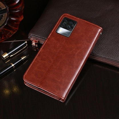 For Cubot X50 idewei Crazy Horse Texture Leather Case with Holder & Card Slots & Wallet(Red) - More Brand by idewei | Online Shopping South Africa | PMC Jewellery | Buy Now Pay Later Mobicred