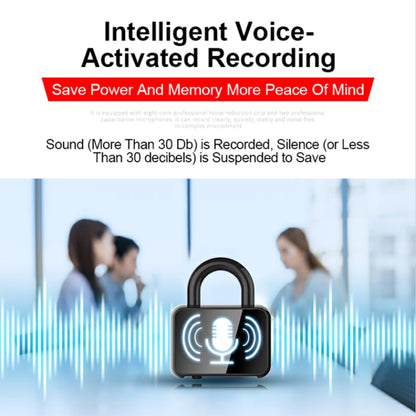 Q11 Intelligent HD Noise Reduction Lock Voice Recorder, Capacity:8GB(Black) - Recording Pen by PMC Jewellery | Online Shopping South Africa | PMC Jewellery | Buy Now Pay Later Mobicred