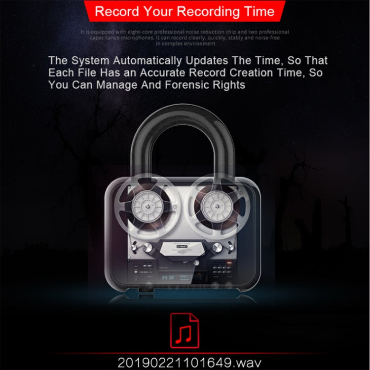 Q11 Intelligent HD Noise Reduction Lock Voice Recorder, Capacity:8GB(Black) - Recording Pen by PMC TechLife | Online Shopping South Africa | PMC TechLife | Buy Now Pay Later Mobicred