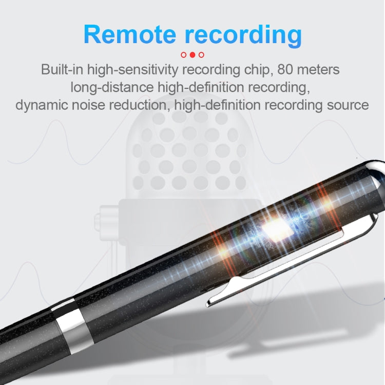 Q96 Intelligent HD Digital Noise Reduction Recording Pen, Capacity:8GB(Black) - Recording Pen by PMC Jewellery | Online Shopping South Africa | PMC Jewellery | Buy Now Pay Later Mobicred