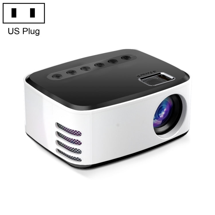 T20 320x240 400 Lumens Portable Home Theater LED HD Digital Projector, Same Screen Version, US Plug(Black White) - LED Projector by PMC TechLife | Online Shopping South Africa | PMC TechLife | Buy Now Pay Later Mobicred
