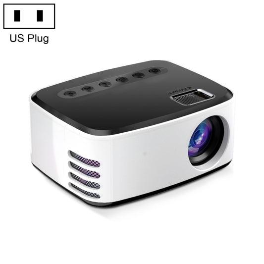 T20 320x240 400 Lumens Portable Home Theater LED HD Digital Projector, Same Screen Version, US Plug(Black White) - LED Projector by PMC Jewellery | Online Shopping South Africa | PMC Jewellery | Buy Now Pay Later Mobicred