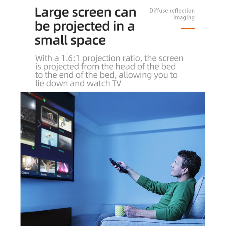 T20 320x240 400 Lumens Portable Home Theater LED HD Digital Projector, Same Screen Version, US Plug(White Yellow) - free shipping - PMC TechLife - Order now!