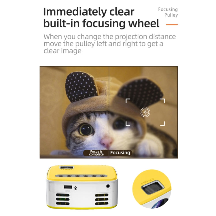 T20 320x240 400 Lumens Portable Home Theater LED HD Digital Projector, Same Screen Version, AU Plug(Black White) - LED Projector by PMC TechLife | Online Shopping South Africa | PMC TechLife | Buy Now Pay Later Mobicred