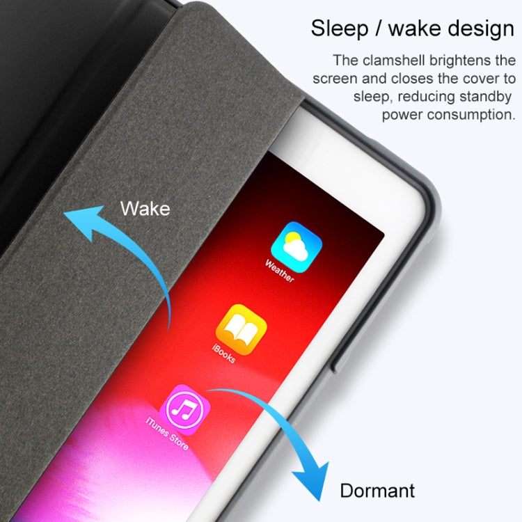 For iPad 10.2 Mutural Horizontal Flip PC + TPU + PU Leather Case with Holder & Pen Slot(Black) - free shipping - PMC TechLife - Order now!