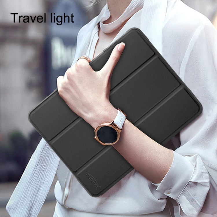 For iPad 10.2 Mutural Horizontal Flip PC + TPU + PU Leather Case with Holder & Pen Slot(Black) - free shipping - PMC TechLife - Order now!