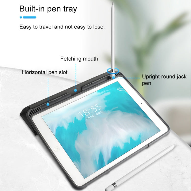 For iPad 9.7 Mutural Horizontal Flip PC + TPU + PU Leather Case with Holder & Pen Slot(Black) - free shipping - PMC TechLife - Order now!