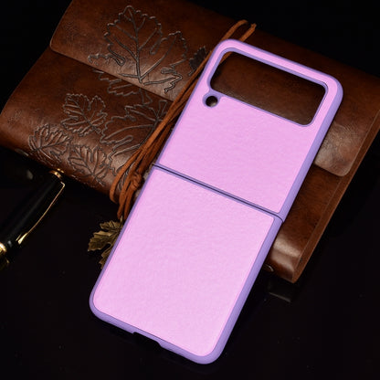 For Samsung Galaxy Z Flip3 5G Plain Texture Phone Case(Purple) - Galaxy Phone Cases by PMC Jewellery | Online Shopping South Africa | PMC Jewellery