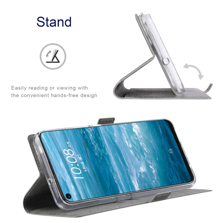 For Sharp Aquos Sense 6 ViLi K Series Magnetic Buckle Horizontal Flip Leather Phone Case(Grey) - free shipping - PMC Jewellery - Order now!