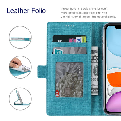 For Sharp Aquos Sense 6 ViLi K Series Magnetic Buckle Horizontal Flip Leather Phone Case(Blue) - More Brand by ViLi | Online Shopping South Africa | PMC Jewellery | Buy Now Pay Later Mobicred