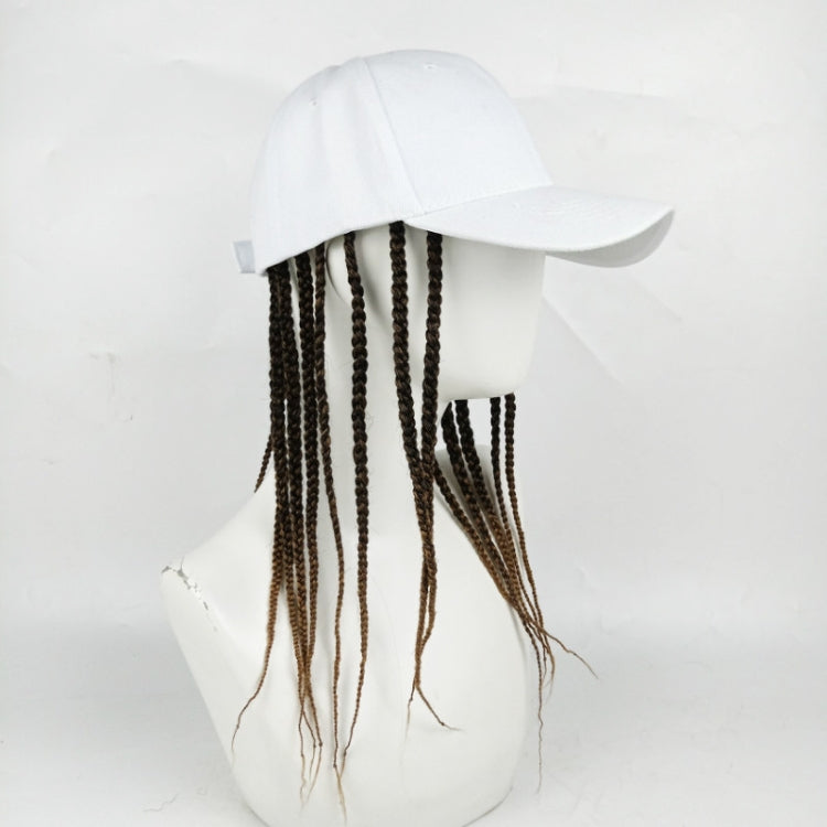 Dreadlocks Wig Hat One-piece Headgear for Men and Women, Style: White Cap(Black Braid About 45cm) - free shipping - PMC TechLife - Order now!