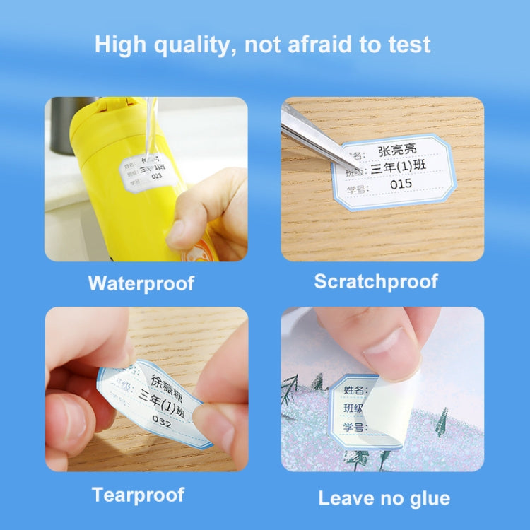 25 x 78mm  90 Sheets Thermal Label Data Cable Sort Stickers For NiiMbot D101 / D11(White) - Printing Paper by PMC Jewellery | Online Shopping South Africa | PMC Jewellery | Buy Now Pay Later Mobicred