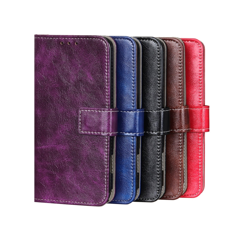 For OPPO Reno7 5G Retro Crazy Horse Texture Horizontal Flip Leather Phone Case(Black) - OPPO Cases by PMC TechLife | Online Shopping South Africa | PMC TechLife | Buy Now Pay Later Mobicred