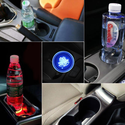 Car AcrylicColorful USB Charger Water Cup Groove LED Atmosphere Light(Bell) - Car Drink Holders by PMC Jewellery | Online Shopping South Africa | PMC Jewellery | Buy Now Pay Later Mobicred