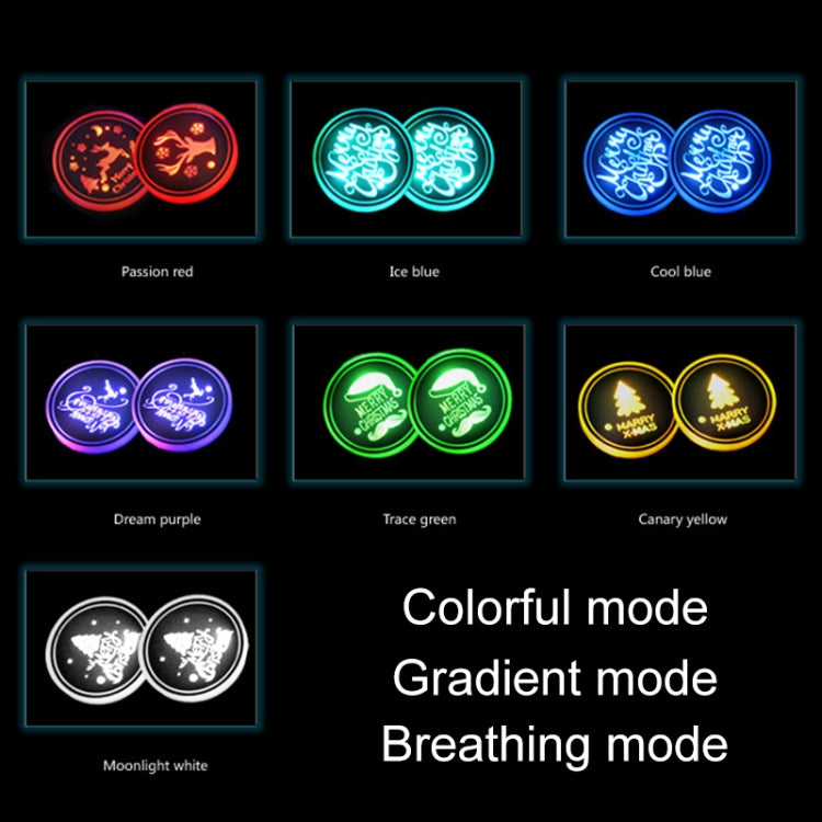Car AcrylicColorful USB Charger Water Cup Groove LED Atmosphere Light(Bell) - Car Drink Holders by PMC TechLife | Online Shopping South Africa | PMC TechLife | Buy Now Pay Later Mobicred