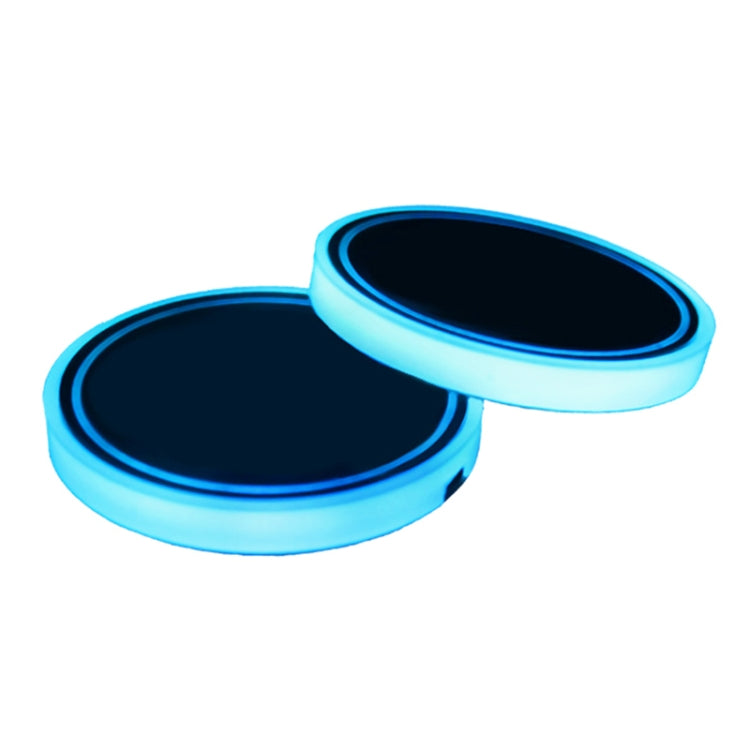 Car AcrylicColorful USB Charger Water Cup Groove LED Atmosphere Light(Christmas Tree) - Car Drink Holders by PMC TechLife | Online Shopping South Africa | PMC TechLife | Buy Now Pay Later Mobicred