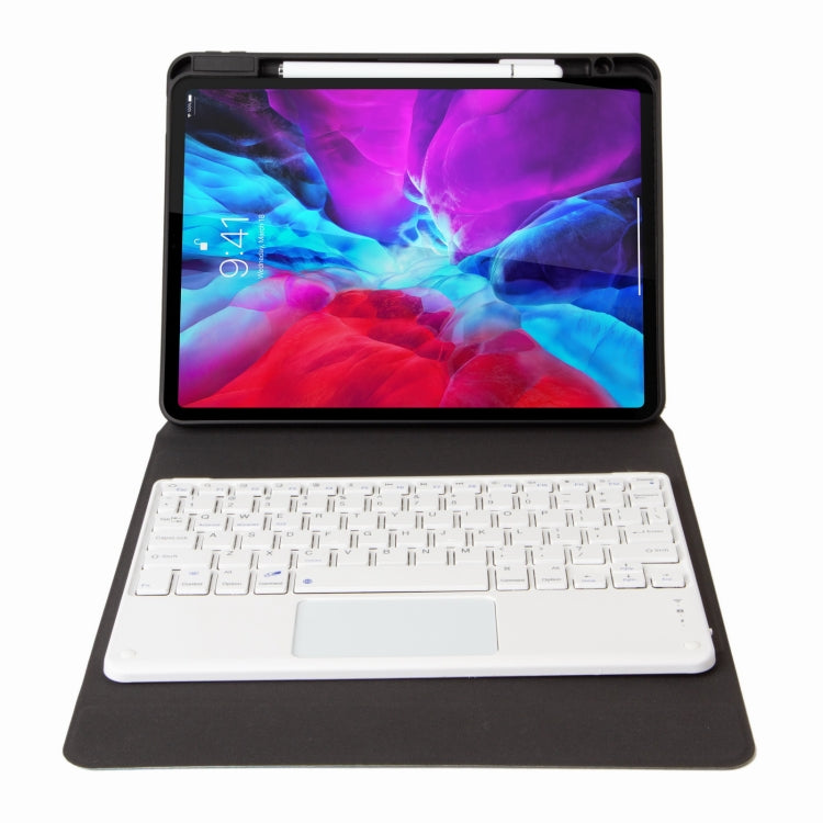 H-102C Touch Bluetooth Keyboard Leather Case with Rear Three-fold Holder For iPad 10.2 2020 & 2019 / Pro 10.5 inch(Pink Blue) - Universal by PMC TechLife | Online Shopping South Africa | PMC TechLife