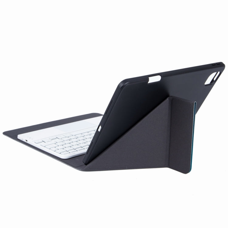 H-102CS Touch Backlight Bluetooth Keyboard Leather Case with Rear Three-fold Holder For iPad 10.2 2020 & 2019 / Pro 10.5 inch(Pink Blue) - Universal by PMC TechLife | Online Shopping South Africa | PMC TechLife