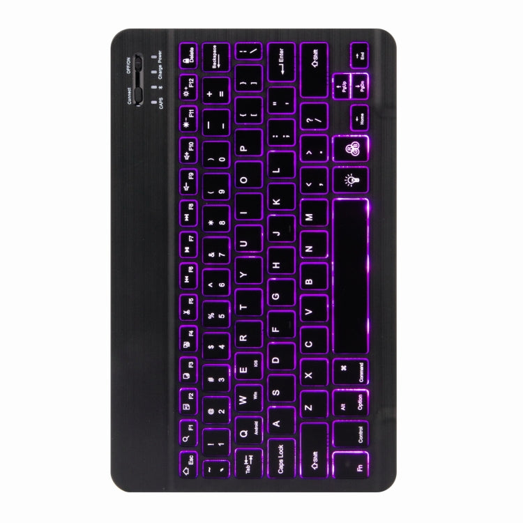H-102S Monochrome Backlight Bluetooth Keyboard Leather Case with Rear Three-fold Holder For iPad 10.2 2020 & 2019 / Pro 10.5 inch(Black) - Universal by PMC TechLife | Online Shopping South Africa | PMC TechLife | Buy Now Pay Later Mobicred