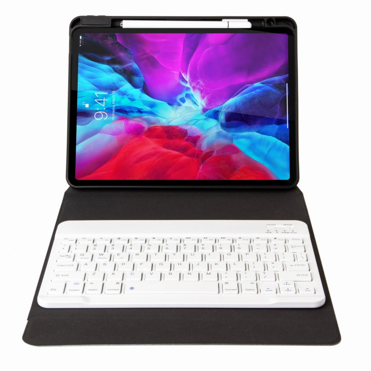 H-097 Bluetooth Keyboard Leather Case with Rear Three-fold Holder For iPad 9.7 2018 & 2017(Pink Blue) - Universal by PMC TechLife | Online Shopping South Africa | PMC TechLife
