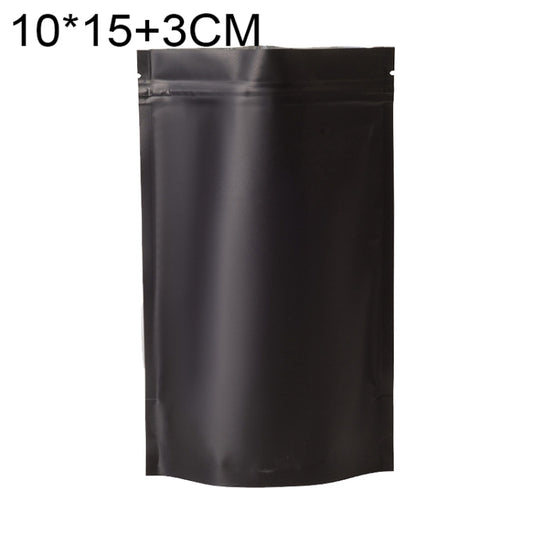 100 PCS/Set Matte Aluminum Foil Snack Stand-up Pouch, Size:10x15+3cm(Black) - Preservation Supplies by PMC Jewellery | Online Shopping South Africa | PMC Jewellery | Buy Now Pay Later Mobicred