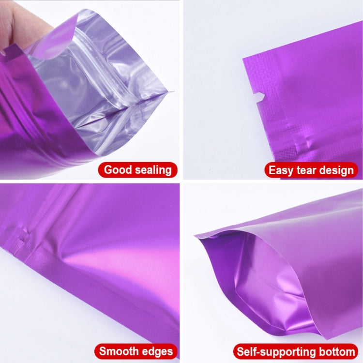 100 PCS/Set Matte Aluminum Foil Snack Stand-up Pouch, Size:14x20+4cm(Pink) - Preservation Supplies by PMC TechLife | Online Shopping South Africa | PMC TechLife | Buy Now Pay Later Mobicred