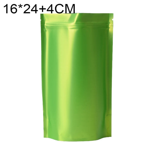 100 PCS/Set Matte Aluminum Foil Snack Stand-up Pouch, Size:16x24+4cm(Green) - Preservation Supplies by PMC Jewellery | Online Shopping South Africa | PMC Jewellery | Buy Now Pay Later Mobicred