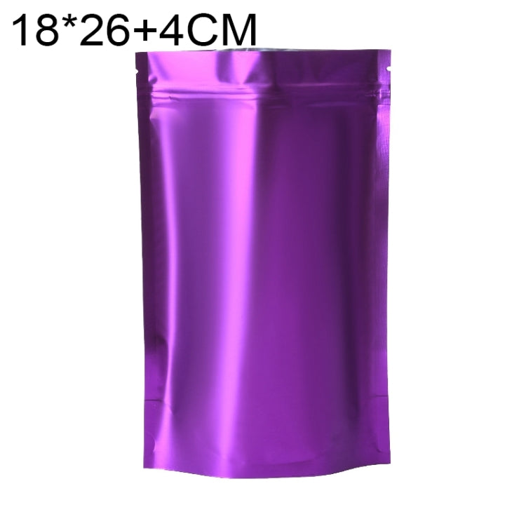 100 PCS/Set Matte Aluminum Foil Snack Stand-up Pouch, Size:18x26+4cm(Purple) - Preservation Supplies by PMC TechLife | Online Shopping South Africa | PMC TechLife | Buy Now Pay Later Mobicred