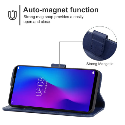 Leather Phone Case For DOOGEE N100(Blue) - Doogee Cases by PMC Jewellery | Online Shopping South Africa | PMC Jewellery | Buy Now Pay Later Mobicred