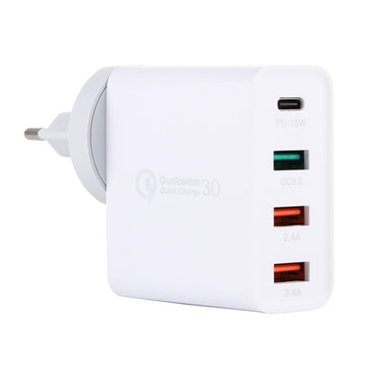 A3 PD 18W USB-C / Type-C + QC3.0 USB + Dual USB Interface Travel Charger - USB Charger by PMC Jewellery | Online Shopping South Africa | PMC Jewellery | Buy Now Pay Later Mobicred