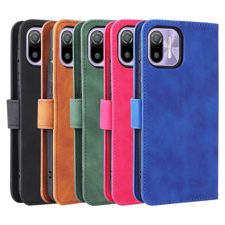 For Ulefone Note 6 Skin Feel Magnetic Flip Leather Phone Case(Green) - Ulefone Cases by PMC Jewellery | Online Shopping South Africa | PMC Jewellery | Buy Now Pay Later Mobicred