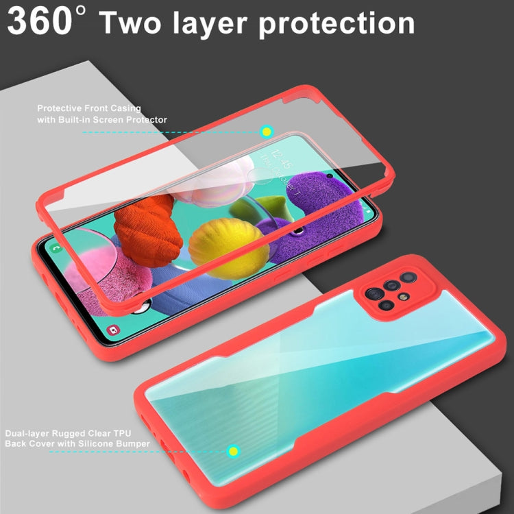 For Samsung Galaxy A51 4G Acrylic + TPU 360 Degrees Full Coverage Shockproof Phone Case(Green) - Galaxy Phone Cases by PMC TechLife | Online Shopping South Africa | PMC TechLife